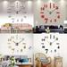 Final Clear Out! Large Wall Clock Quartz 3D Diy Big Decorative Kitchen Clocks Acrylic Wall Time Watch Oversize Wall Clock Home Number Home Decor