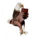 Wind & Weather Handcrafted Metal Reading Bald Eagle Indoor/Outdoor Sculpture