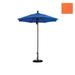 California Umbrella 7.5 ft. Fiberglass Market Umbrella Pulley Open Bronze-Sunbrella-Tuscan