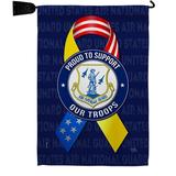 Support Air National Guard Troops Garden Flag Set 13 X18.5 Double-Sided Yard Banner
