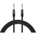 Warm Audio Prem-TS-25 Premier Series Straight to Straight Instrument Cable - 25-foot Black/Gold
