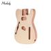 Muslady TL-FT03 Unfinished Guitar Body Mahogany Wood Blank Guitar Barrel for TELE Style Electric Guitars DIY Parts