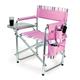 Picnic Time Sports Chair - Pink with Stripes