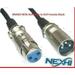 Nexhi 10L1-XLR-MF-50 50 Feet Mic Patch Cords Cables XLR Male To XLR Female Black Balanced Mike Snake Cord