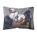 Carolines Treasures BDBA0208PW1216 Roosters Roosting Fabric Decorative Pillow