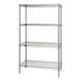 Quantum Storage WR54-2154S 4-Shelf Stainless Steel Wire Shelving Unit 20 x 60 x 54 in.