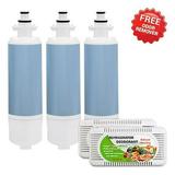 Replacement Water Filter Cartridge for LG Refrigerator Models LFX28979SW02 / LMXS27626S (3 Pack)