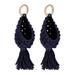 Uxcell 10 Macrame Hanging Planter Indoor Air Plant Decorative Holder Navy Blue 2 Pack