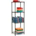 Nexel Black Epoxy 5 Tier Wire Shelving Starter Unit 24 W x 24 D x 63 H