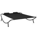 vidaXL Outdoor Chaise Lounge Patio Lounge Bed Sun Lounger with Pillows Fabric