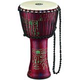 Meinl Percussion 12 Travel Series Rope-Tuned Djembe w/ Goat Skin Head (Pharoah s Script Finish)