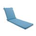 Pillow Perfect Outdoor/Indoor Veranda Turquoise Chaise Lounge Cushion 80x23x3