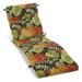 Blazing Needles 72 x 24 in. Patterned Polyester Outdoor Chaise Lounge Cushion Tropique Raven
