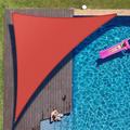 ColourTree 6 x 9 x 10.8 Red Right Triangle Sun Shade Sail Canopy Mesh Fabric UV Block & Water Air Permeable - Commercial Heavy Duty - 190 GSM - 3 Years Warranty - Custom Make