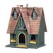 Zingz & Thingz 12.5 Brown and Yellow Storybook Cottage Outdoor Hanging Birdhouse