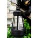 Ebros Set of 2 Plastic Solar Hanging LED Lantern 5.5 Inches High