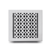 9 x 9 Cast Iron Floor Register Vent Covers | Powder Coated Floor Vent Covers | Air Vent Covers for Floors Walls & Ceiling | White With holes and matching screws