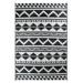 Northlight 4 x 6 Black and White Aztec Design Rectangular Outdoor Area Rug