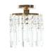 Mini Chandelier Crystal Ceiling Light Semi Flush Mount Ceiling Lighting Fixture Modern Crystal Ceiling Lamp For Hallway Kitchen Dining Room Bedroom-A