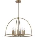 8 Light Chandelier-22 inches Tall and 32 inches Wide-Vibrant Gold Finish Bailey Street Home 49-Bel-4661447