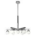 Accesslighting 62477LEDD-CH-OPL Classic 7 Light Dimmable LED Chandelier- Chrome