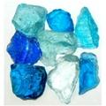 American Specialty Glass Recycled Chunky Glass Caribbean Mix - Medium - 0.5-1 in. - 5 lbs