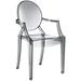 Modern Contemporary Kitchen Dining Armchair Smoke (Outdoor or Indoor)