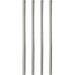 4 Pack of 54 High Stainless Steel Poles