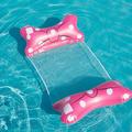Amely Thickened Pool Floats for Adults and Kids 4-in-1 Inflatable Pool Floats Pool floaties Fun Swimming Pool Toys as Pool Lounger Pool Hammock Chair | Pink