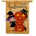 Breeze Decor 28 x 40 in. Playful Witch House Flag with Fall Halloween Double-Sided Decorative Vertical Flags Decoration Banner Garden Yard Gift