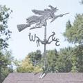 36 Flying Witch Metal Wind Vane Roof Sculpture Statue