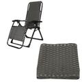 Universal Gravity Chair Folding Recliner Replacement Cloth Breathable Durable Mesh Outdoor Patio Lounger Cover Pad