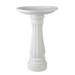 Union Products 61010 Round Resin Bird Bath White 17 x 25 Each