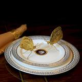 XINHUADSH Butterfly Sculpture Handicraft Gold Color Ant Butterfly Ornament Adorable Cute for Office