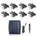 3.2V 0.2W 8PCS Solar Deck Lights IP65 Waterproof Solar Garden Sensing Garden Paths Underground Lamp Floor Warm White