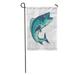 KDAGR Tuna The Figure Shows King Mackerel Fish Salmon Bass Fishing Garden Flag Decorative Flag House Banner 28x40 inch