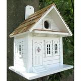 Home Bazaar Shotgun Cottage Bird House White