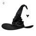 Eastshop Halloween Hat Enhance Atmosphere Washable Excellent Halloween Witch Hat with Bat Pendant