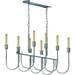 Volume Lighting 5710 Concord 8 Light 34 Wide Abstract Chandelier - Nickel