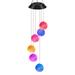 Aibecy Solar Energy Powered Wind Chime Lamp Color-changing Ball Outdoor H-anging Light for Garden Street Home Decoration