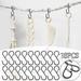 BadyminCSL 18 Pcs S Hooks for Hanging S Shaped Hooks for Kitchen Utensil and Closet Rod