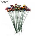 Ruibeauty 100Pcs Butterfly Stakes 1.6 Waterproof Butterflies Stakes Garden Ornaments & Patio Decor Butterfly Party Supplies Yard Stakes Decorative for Outdoor Christmas Decorations