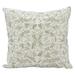 Nourison Couture Luster Beaded Vines Silver Throw Pillow