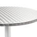 Suzicca Patio Table Silver 23.6 x27.6 Aluminum