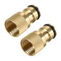 Brass Faucet Tap Quick Connector M18 Female Thread Hose Pipe Socket Adapter Fitting for Garden Irrigation System 2pc