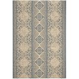 Safavieh SAFAVIEH Indoor Outdoor BHS174M Beach House Blue / Creme Rug