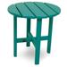 POLYWOODÂ® Vineyard Recycled Plastic 18 in. Round Side Table