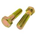 3/4-10 x 4 1/4 Hex Head Cap Screws Alloy Steel Grade 8 Zinc Yellow Plating (Quantity: 25 pcs) - Coarse Thread UNC Partially Threaded Length: 4 1/4 Inch Thread Size: 3/4 Inch