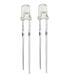 30pcs 3mm White Diode Lighting Electronics Component Emitting Light 3-3.4V