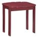 Riverbay Furniture Transitional Wood Outdoor Adirondack Side Table in Red